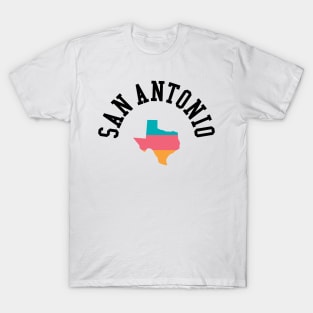 San Antonio Pride Basketball Fan T-Shirt: Show Your Love for Texas Hoops & Local Spirit T-Shirt